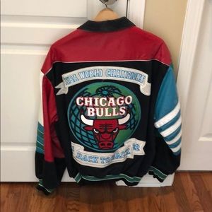 Jeff Hamilton 1992 Chicago Bulls leather coat